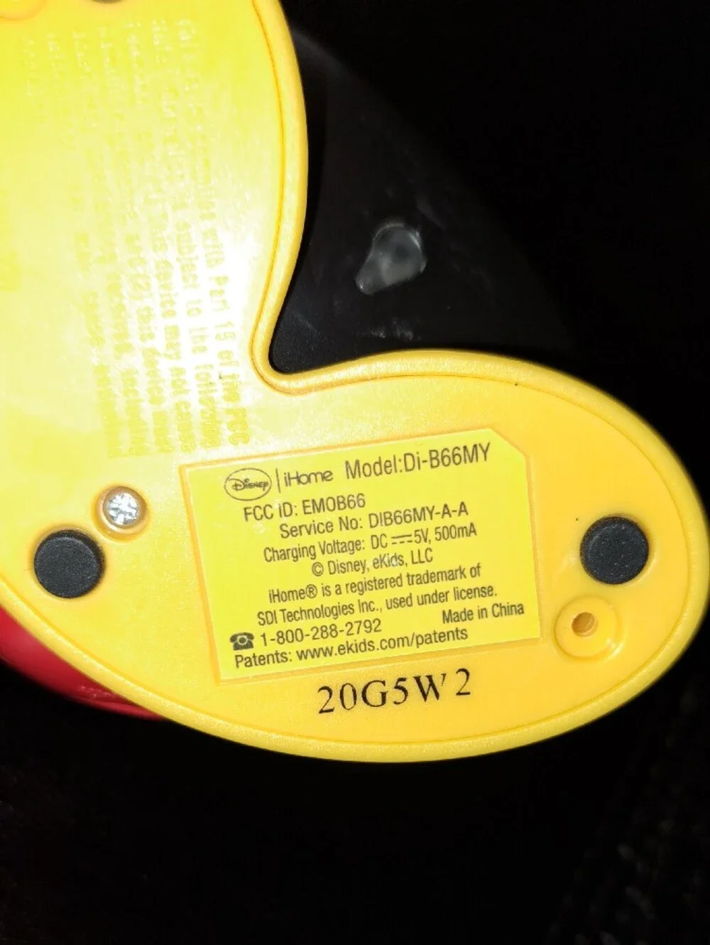 Disney/IHome Mickey Mouse Bluetooth/Aux Portable Speaker - Rechargable